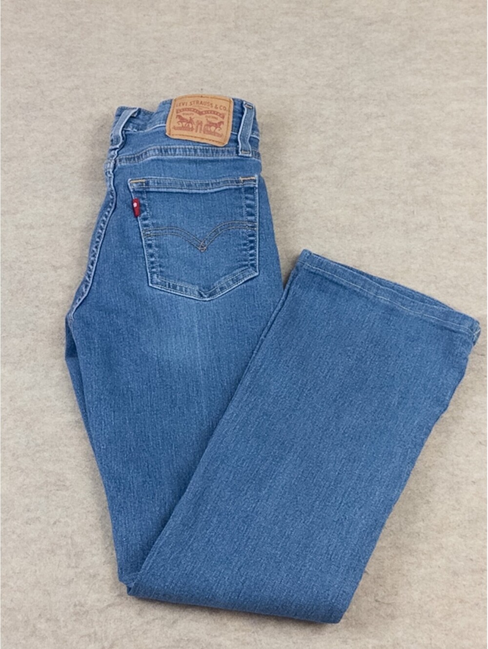 Levi's 725 High Rise Bootcut Jeans Size 25 Medium Blue